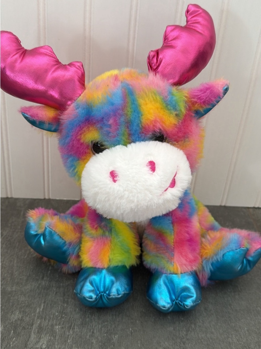 Fiesta - Rainbow Plush Moose Multicolor